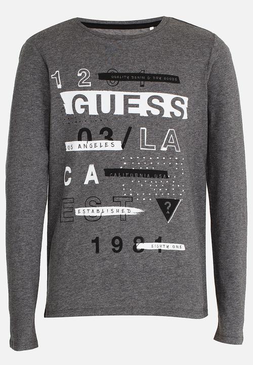 GUESS - Boys EST 03 Tee Grey