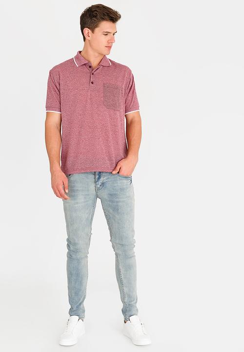 STYLE REPUBLIC - Golfer with Piping Detail Maroon