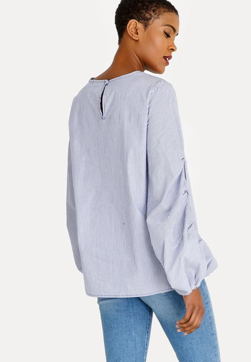 STYLE REPUBLIC - Volume Sleeve Blouse Blue