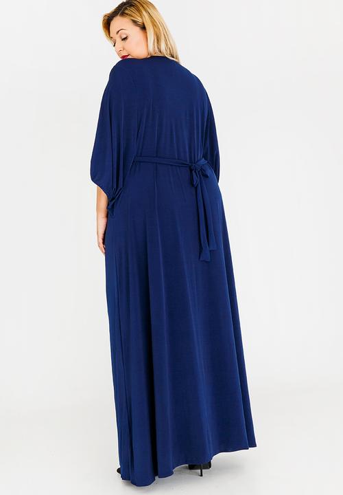 RUFF TUNG - Liberty Twist Maxi Dress Navy