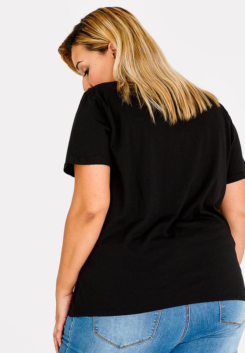 STYLE REPUBLIC PLUS - Women T-shirt Black