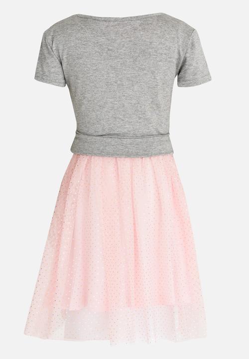 See-Saw - Combo T-shirt  Dress Pale Pink