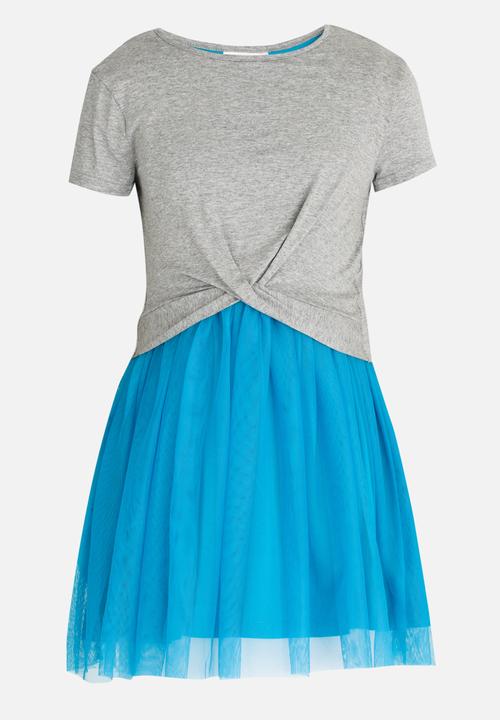 Rebel Republic - Combo T-shirt  Dress Turquoise