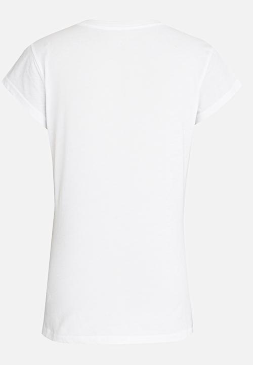 Converse - Converse Chuck Patch Roses Tee White