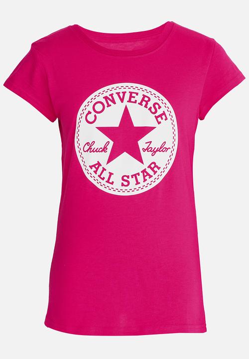 Converse - Converse Chuck Taylor Signature Tee Dark Pink