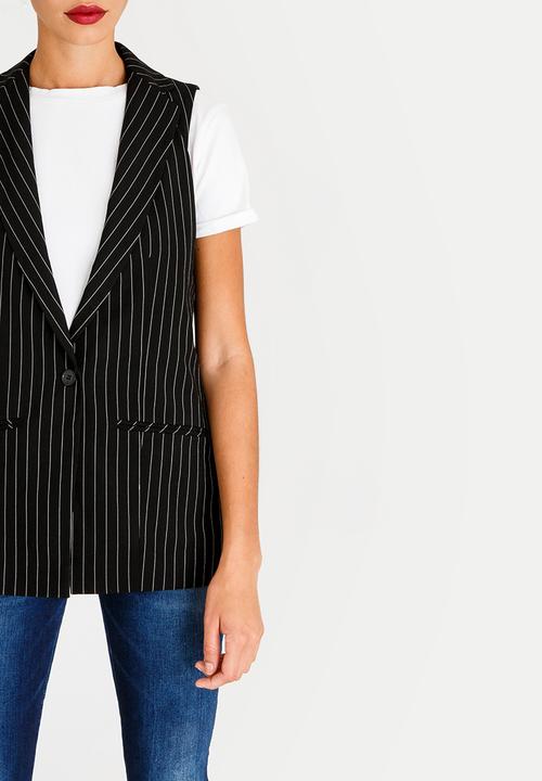 edit - Sleeveless Waistcoat Black