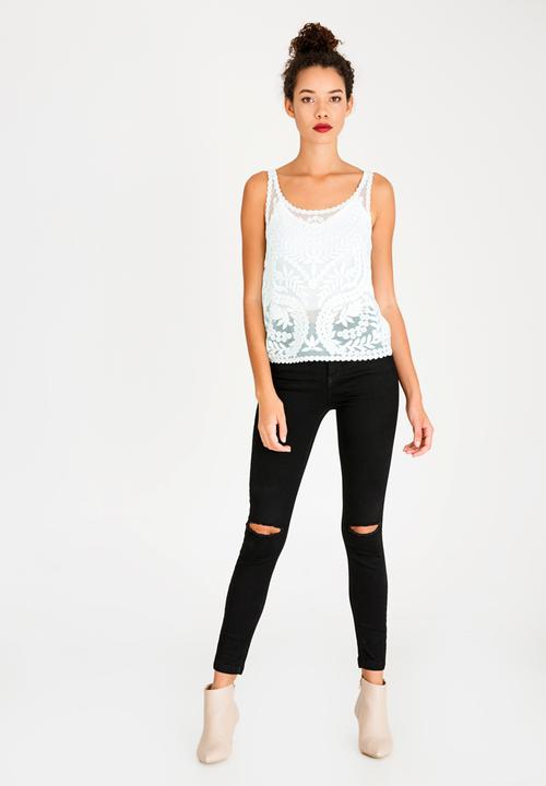 STYLE REPUBLIC - Crochet Detail Top Mint