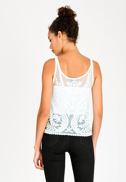 STYLE REPUBLIC - Crochet Detail Top Mint