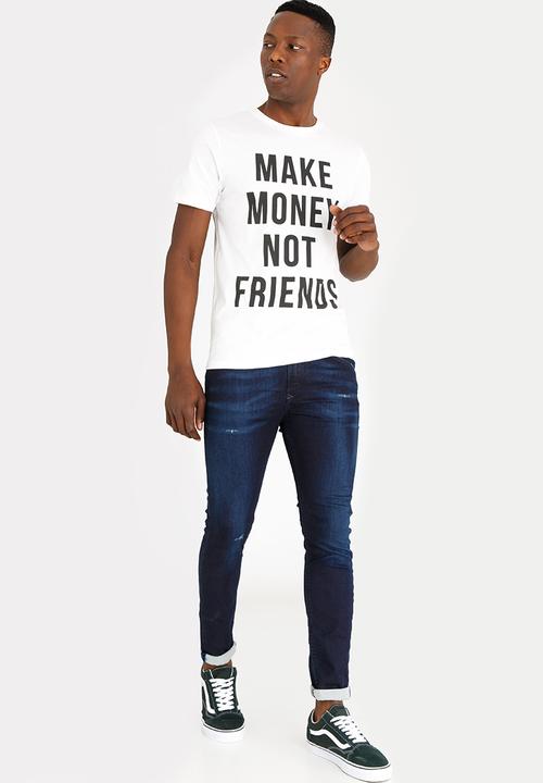 Jack & Jones - Crew neck tee - off white