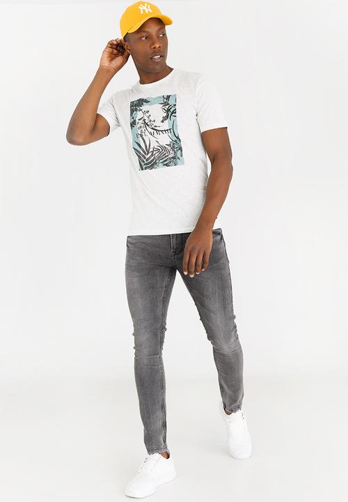 Only & Sons - Crew Neck Tee Pale Grey