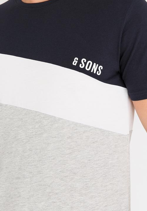 Only & Sons - Dex  Stripe Tshirt White