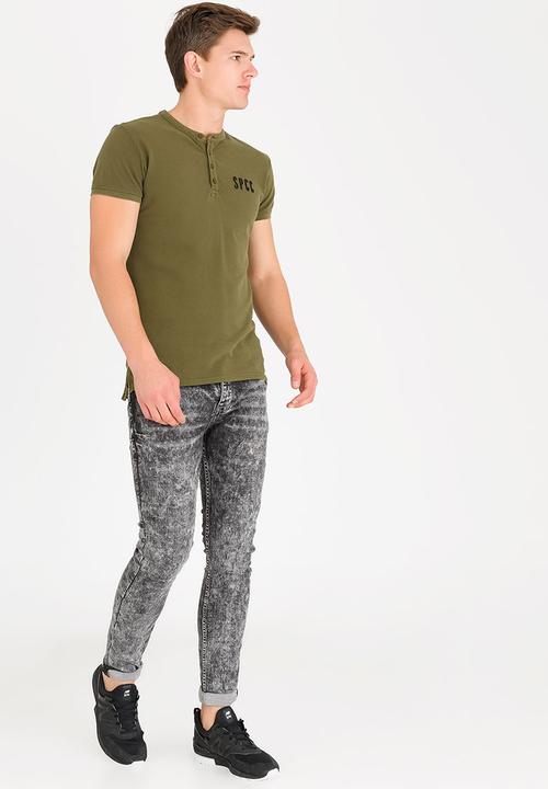 S.P.C.C - Overdyed Pique Golfer Khaki Green