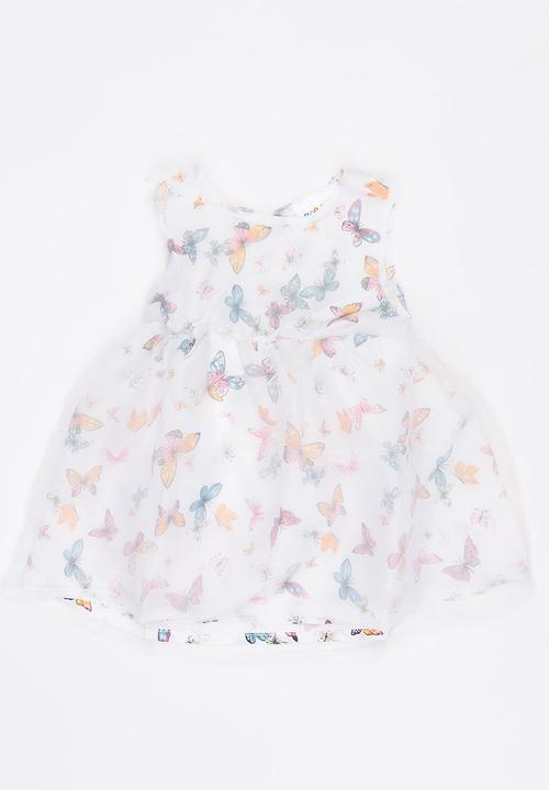 Pop Candy - Printed  Dress White