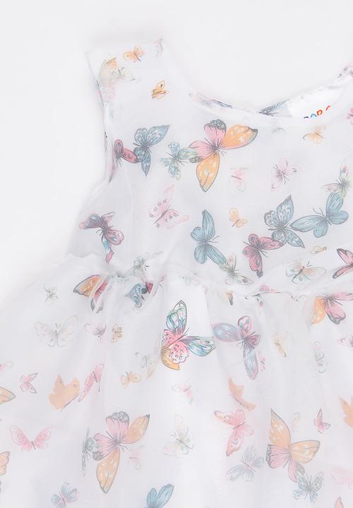 Pop Candy - Printed  Dress White