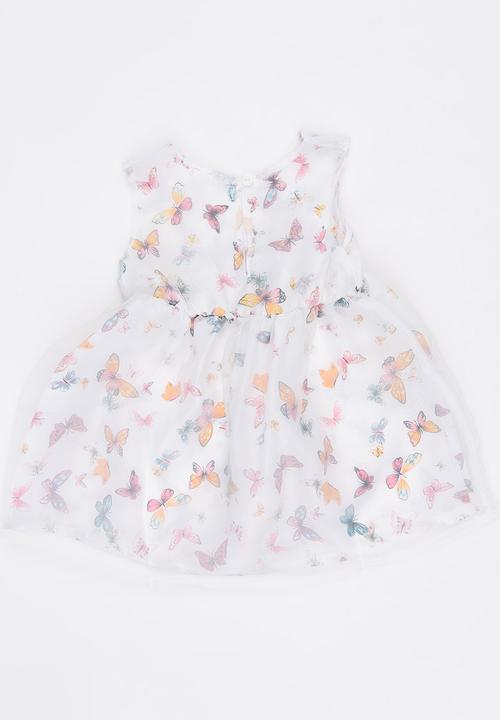 Pop Candy - Printed  Dress White