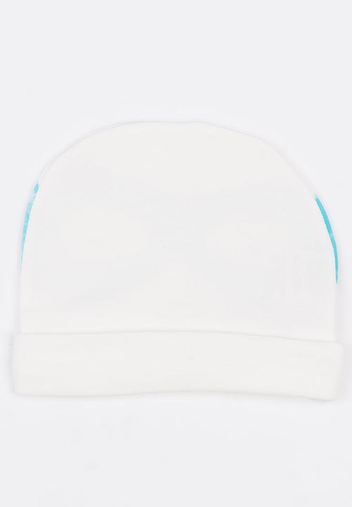 Baby Corner - Printed Beanie White