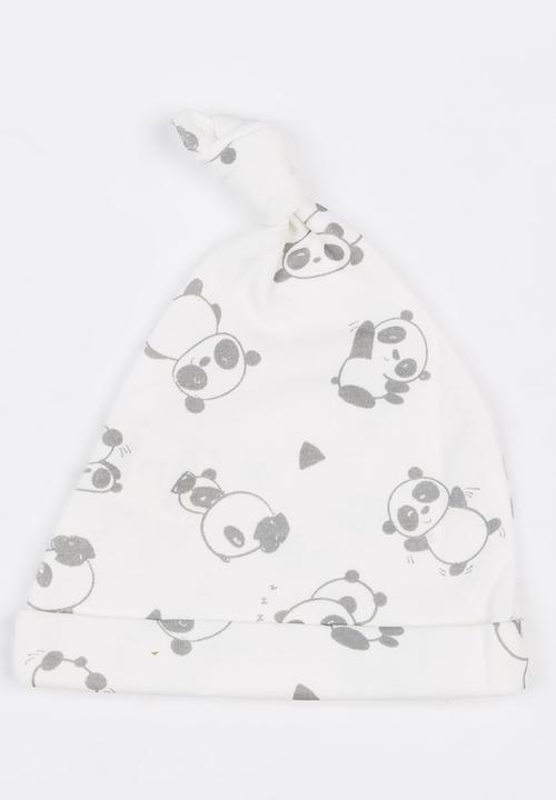 Baby Corner - Panda Hood Beanie Grey