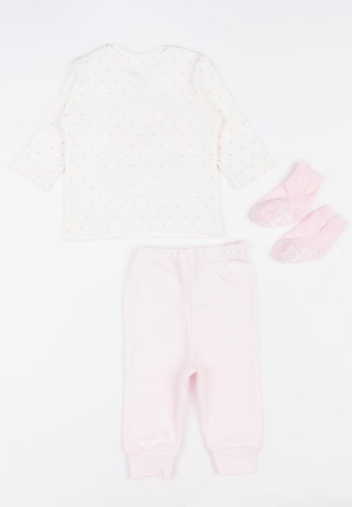 Baby Corner - Little Princess 3 Pack Pj Set Pale Pink