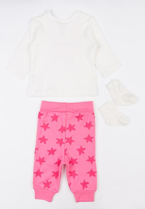 Baby Corner - Hero Girl 3 Pack Pj Set White