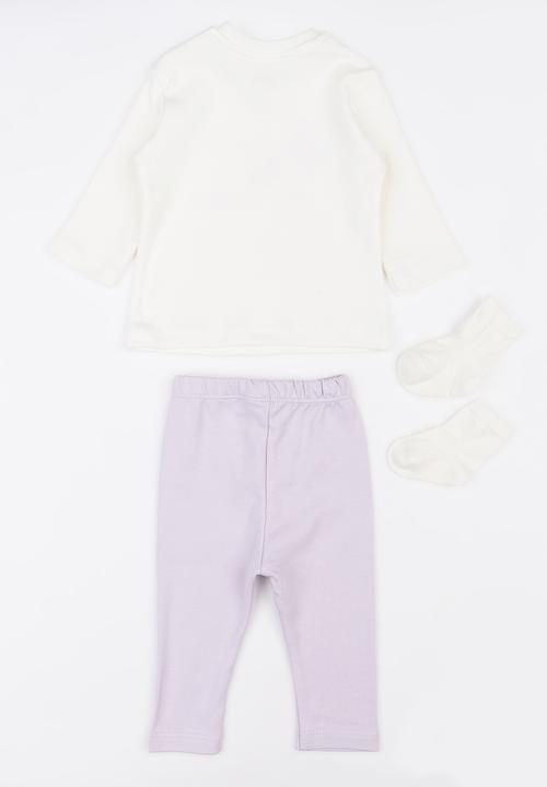 Baby Corner - 3 Pack Legging Set Pale Purple