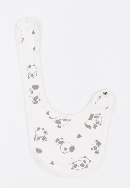 Baby Corner - 2 Pack Panda Bandana Bib Multi-colour