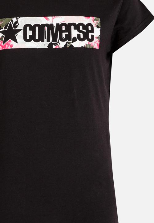 Converse - Converse Box Print Fill Tee Black