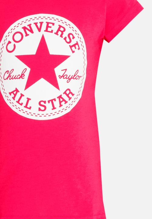 Converse - Converse Chuck Taylor Signature Tee Dark Pink