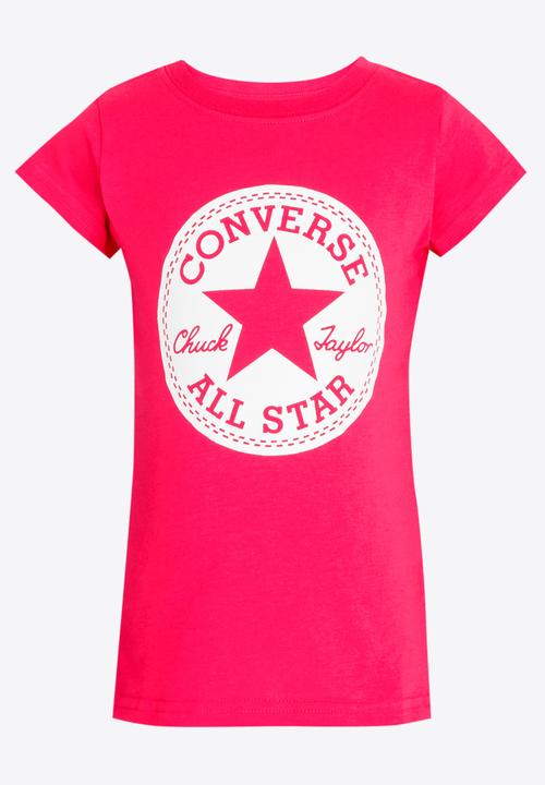 Converse - Converse Chuck Taylor Signature Tee Dark Pink