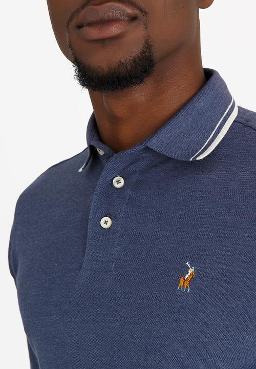 POLO - Classic Melange Pique Golfer Navy