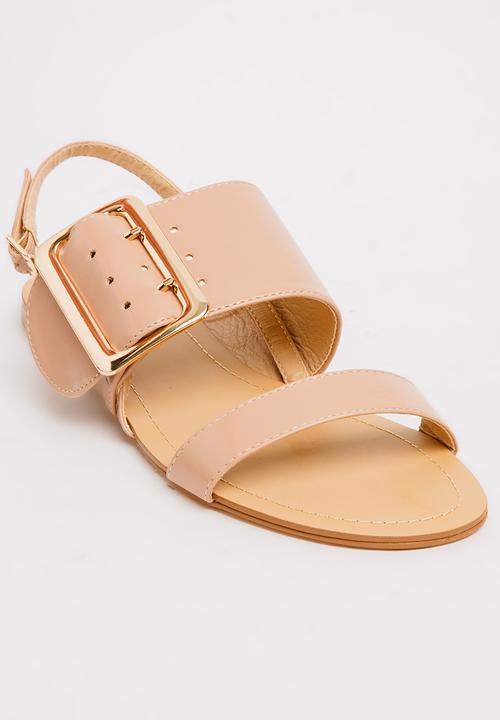 Footwork - Edie Buckle Detail Sandals Mid Pink