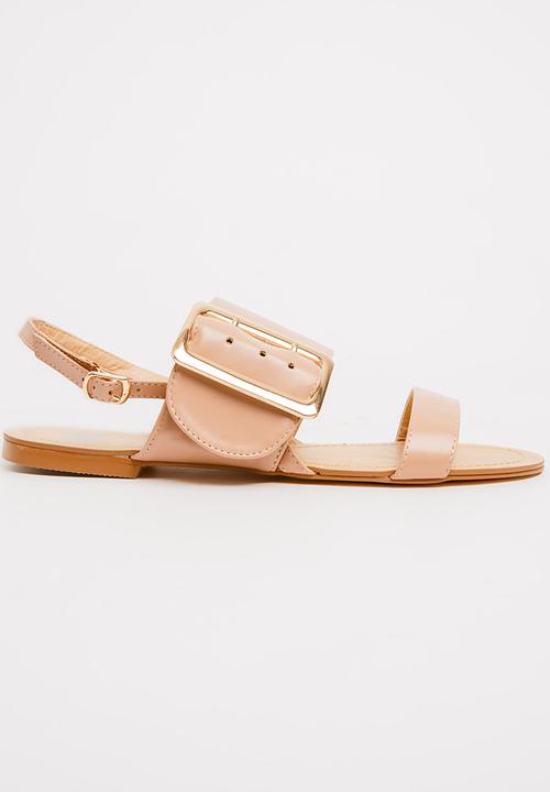 Footwork - Edie Buckle Detail Sandals Mid Pink