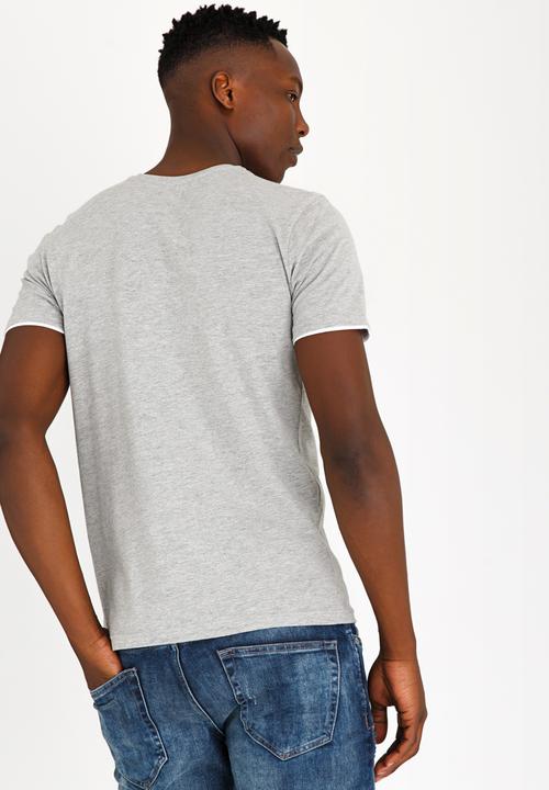 Brave Soul - Fable V-Neck Tee Grey
