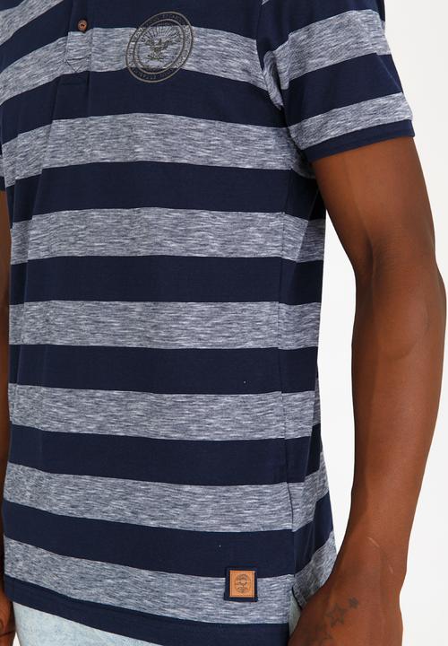 Brave Soul - Urwin 3 Button Golfer Navy