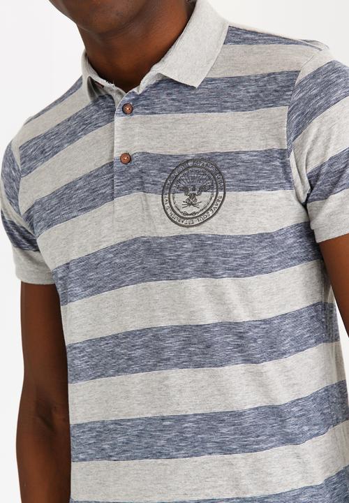 Brave Soul - Urwin 3 Button Golfer Grey