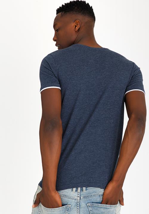 Brave Soul - Fable V-Neck Tee Navy