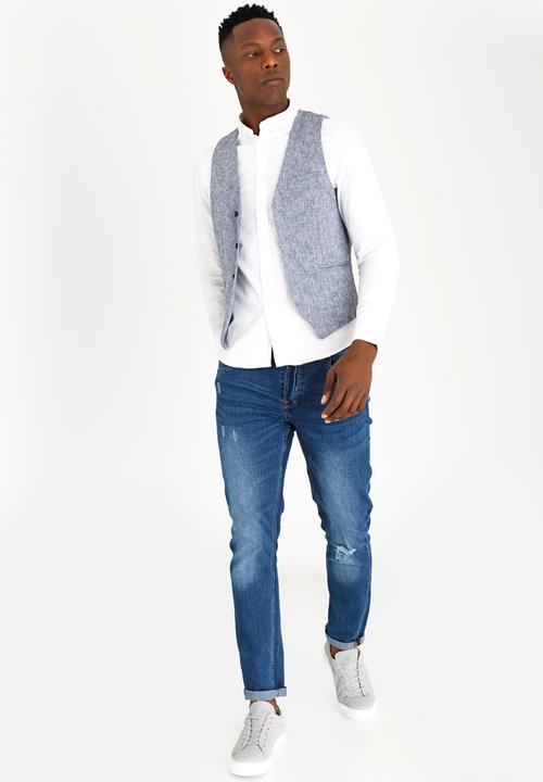 Only & Sons - Homer Waistcoat Blue