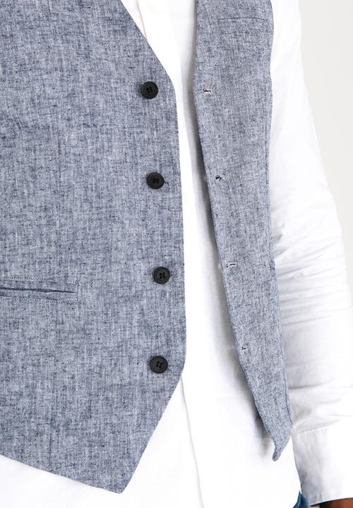 Only & Sons - Homer Waistcoat Blue
