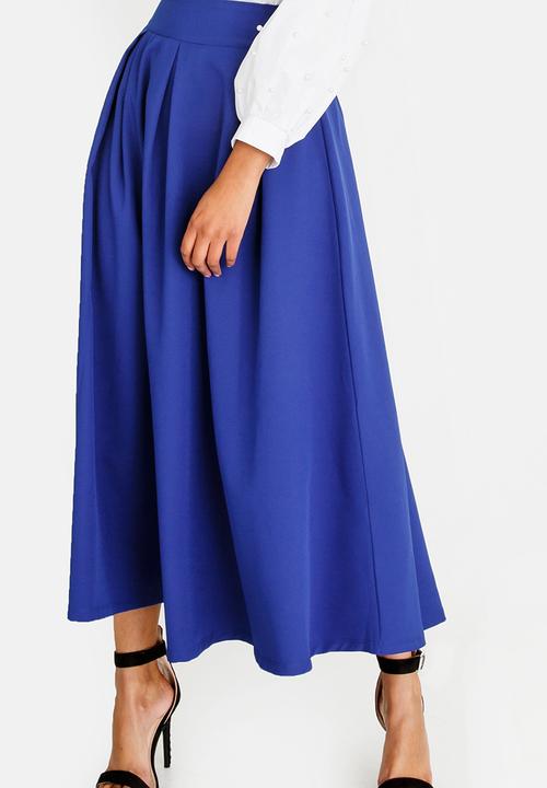 STYLE REPUBLIC - Fit And Flare Volume Skirt Blue