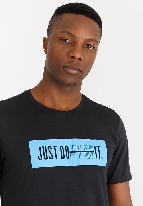 Nike - Nk Dry Tee DB Don't Quit Black