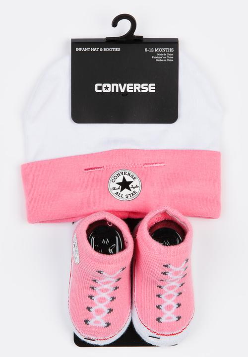 Converse - C.T.P. 2 Pack Hat & Bootie Set Cerise Pink