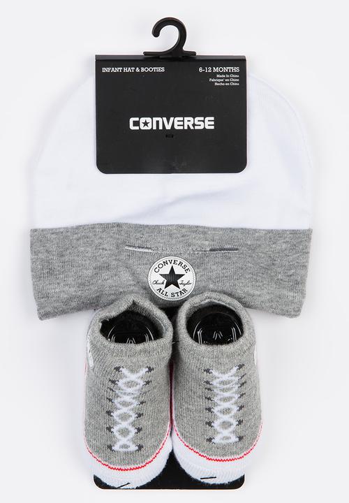 Converse - C.T.P. 2 Pack Hat & Bootie Set Dark Grey