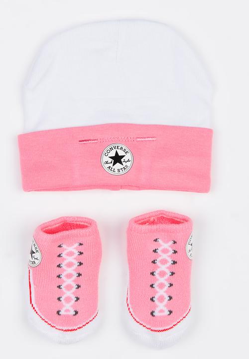 Converse - C.T.P. 2 Pack Hat & Bootie Set Cerise Pink