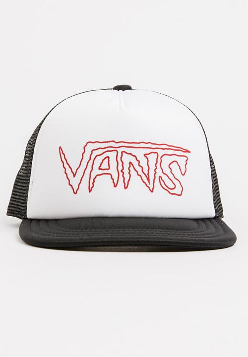 Vans - Logo Trucker Peak Cap Black and White