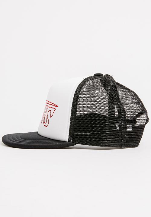 Vans - Logo Trucker Peak Cap Black and White