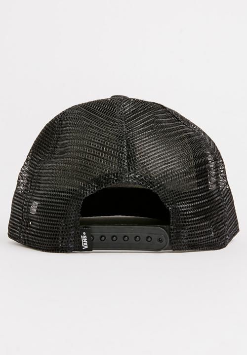Vans - Logo Trucker Peak Cap Black and White