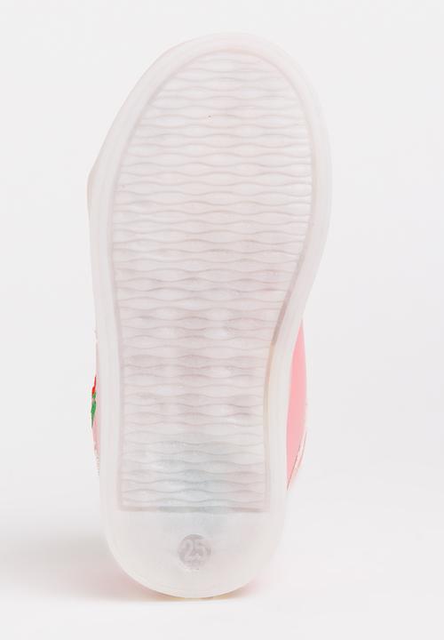 Pop Candy - Light Up Flower Embroidered Sneaker Mid Pink