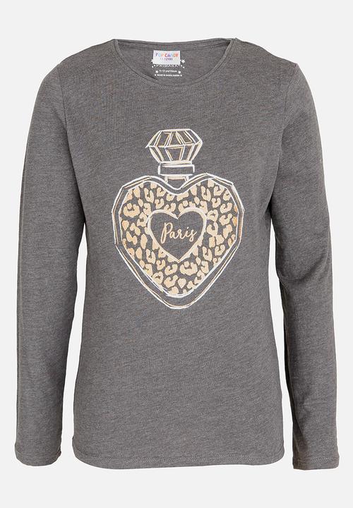 Pop Candy - Printed Tee Grey