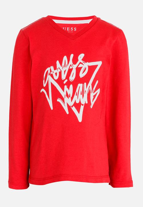 GUESS - Boys Guess Jeans Tee Red