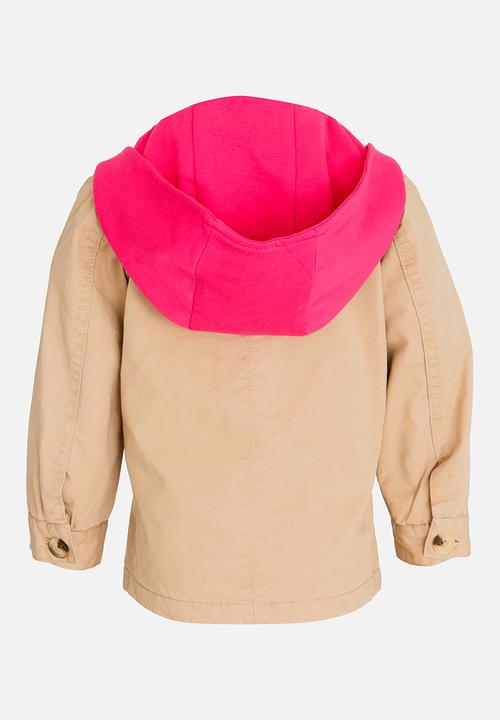 Pop Candy - Button Up Coat Beige
