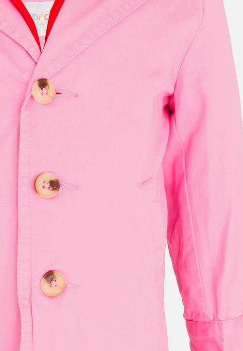 Pop Candy - Button Up Coat Mid Pink